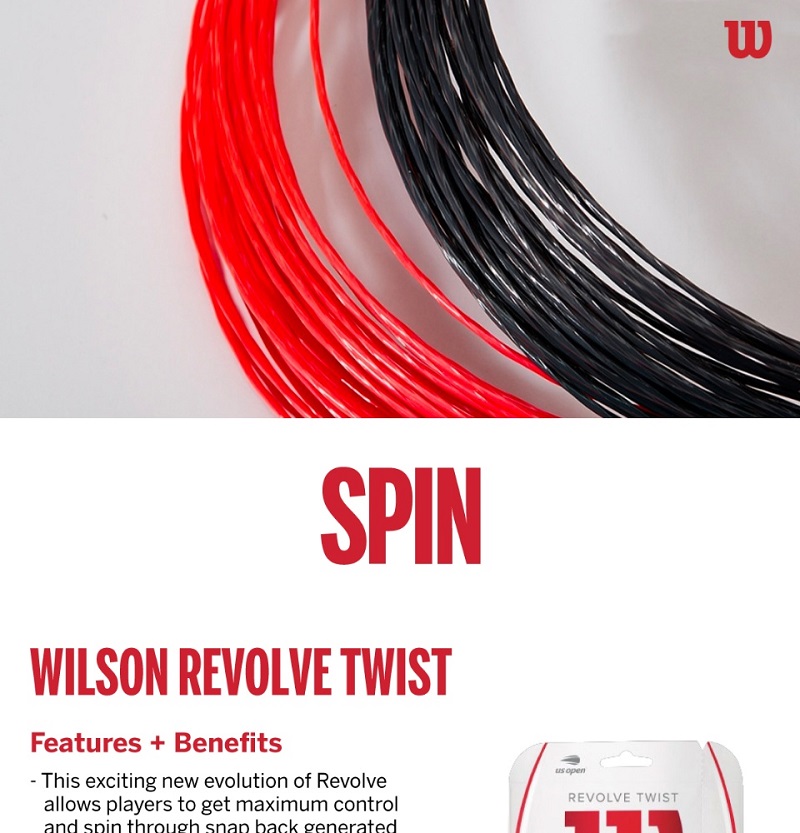 Wilson Revolve Twist 17/1.25mm black